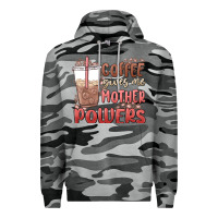 Slate Camo coffee gives me mother powers Premium Hoodie - MaliasSmallBusiness