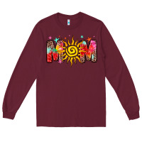 Burgundy summer mom Long Sleeve Tee - Zillion Design Studio