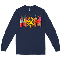 Navy summer mom Long Sleeve Tee - Zillion Design Studio