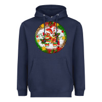 Navy Christmas Pinata Ornament Heavyweight Hoodie - Artiststas