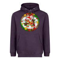 Plum Christmas Pinata Ornament Heavyweight Hoodie - Artiststas