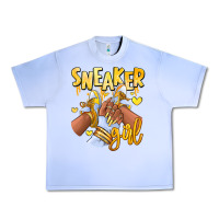 Grape Ice yellow sneaker girl afro woman Urban Heavy Tee - RanaPortraitStore