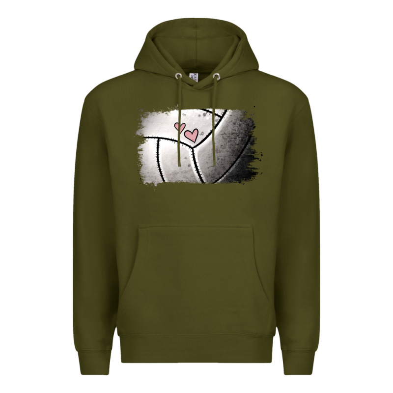 Volleyball Brushstroke Premium Hoodie by RanaPortraitStore | Teevron