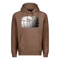 Chestnut Volleyball Brushstroke Premium Hoodie - RanaPortraitStore