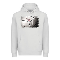 Dove Grey Volleyball Brushstroke Premium Hoodie - RanaPortraitStore