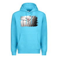 Ocean Blue Volleyball Brushstroke Premium Hoodie - RanaPortraitStore