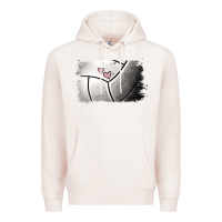 Pale Pink Volleyball Brushstroke Premium Hoodie - RanaPortraitStore