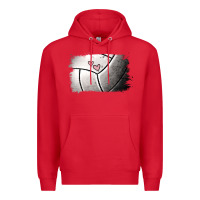 Red Volleyball Brushstroke Premium Hoodie - RanaPortraitStore