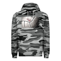Slate Camo Volleyball Brushstroke Premium Hoodie - RanaPortraitStore