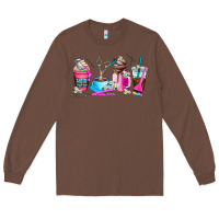 Chestnut hair stylist coffee cup Long Sleeve Tee - AdoDesignShop