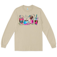 Mushroom hair stylist coffee cup Long Sleeve Tee - AdoDesignShop