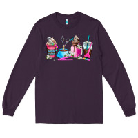 Plum hair stylist coffee cup Long Sleeve Tee - AdoDesignShop