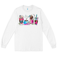 White hair stylist coffee cup Long Sleeve Tee - AdoDesignShop
