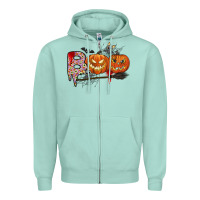 Seafoam boo Zipper Hoodie - CowhideDigitalArt