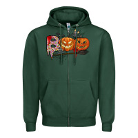 Sports Green boo Zipper Hoodie - CowhideDigitalArt