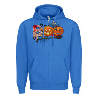 True Royal boo Zipper Hoodie - CowhideDigitalArt