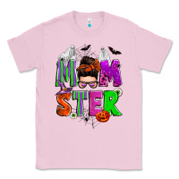 Bubblegum Pink halloween momster messy bun Classic Tee - Zillion Design Studio