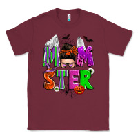 Burgundy halloween momster messy bun Classic Tee - Zillion Design Studio
