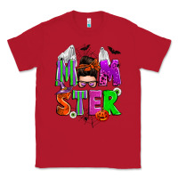 Red halloween momster messy bun Classic Tee - Zillion Design Studio