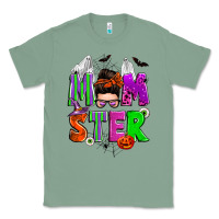 Halloween Momster Messy Bun Classic Tee | Teevron