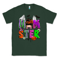 Sports Green halloween momster messy bun Classic Tee - Zillion Design Studio