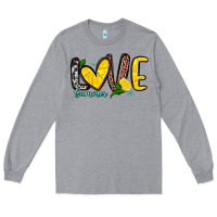 Heather Grey love summer lemon Long Sleeve Tee - Zillion Design Studio