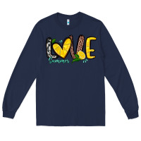Navy love summer lemon Long Sleeve Tee - Zillion Design Studio