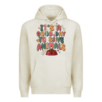 Oatmeal Heather it's a good day to save animals Premium Hoodie - MaliasSmallBusiness