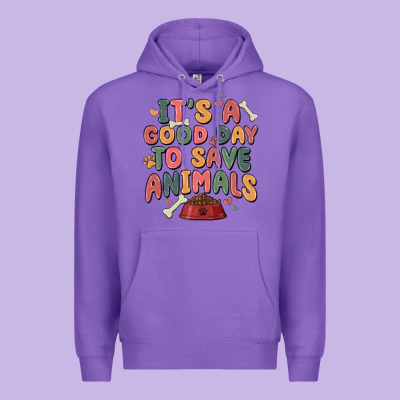 It's A Good Day To Save Animals Premium Hoodie Designed By Maliassmallbusiness