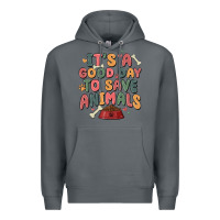 Rock it's a good day to save animals Premium Hoodie - MaliasSmallBusiness