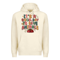 Sandshell it's a good day to save animals Premium Hoodie - MaliasSmallBusiness