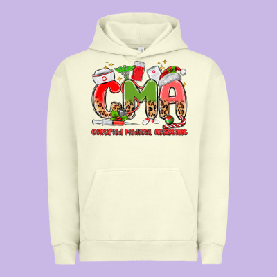 Cma Certified Medical Assistant Urban Hoodie Designed By Maliassmallbusiness