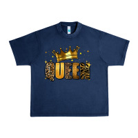 Navy queen glitter Urban Heavy Tee - RanaPortraitStore