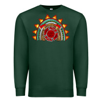 Sports Green firefighter rainbow Premium Sweatshirt - Artiststas