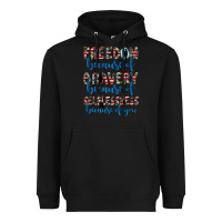 Black freedom because of bravery because of selflessness because of you Heavyweight Hoodie - JahusDesignShop