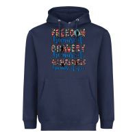 Navy freedom because of bravery because of selflessness because of you Heavyweight Hoodie - JahusDesignShop