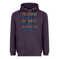 Plum freedom because of bravery because of selflessness because of you Heavyweight Hoodie - JahusDesignShop