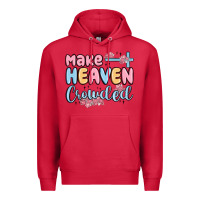 Cardinal make heaven crowded Premium Hoodie - MaliasSmallBusiness