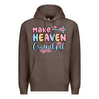 Coffee make heaven crowded Premium Hoodie - MaliasSmallBusiness