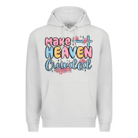 Dove Grey make heaven crowded Premium Hoodie - MaliasSmallBusiness