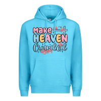 Ocean Blue make heaven crowded Premium Hoodie - MaliasSmallBusiness