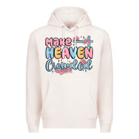 Pale Pink make heaven crowded Premium Hoodie - MaliasSmallBusiness