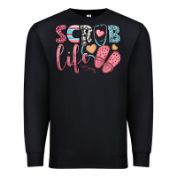 Black scrub life Premium Sweatshirt - BundleAndBundleShop