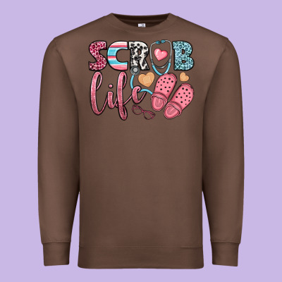 Scrub Life Premium Sweatshirt Designed By Bundleandbundleshop