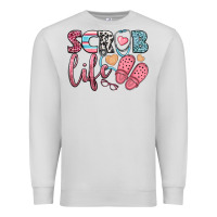 Dove Grey scrub life Premium Sweatshirt - BundleAndBundleShop