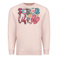 Pale Pink scrub life Premium Sweatshirt - BundleAndBundleShop