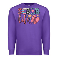 Purple scrub life Premium Sweatshirt - BundleAndBundleShop