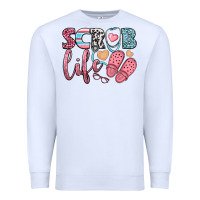 White scrub life Premium Sweatshirt - BundleAndBundleShop