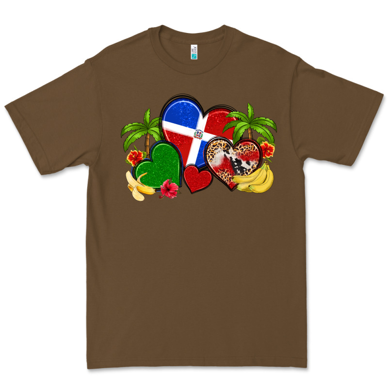 Dominican Republic Hearts Premium Tee by Artiststas | Teevron
