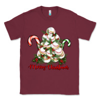 Burgundy merry christmas baseball Classic Tee - RanaPortraitStore